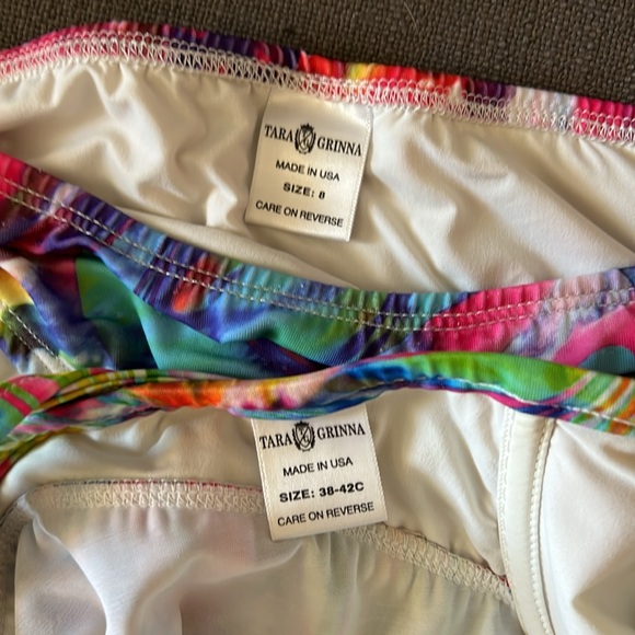 Tara Grinna tankini beautiful colors sz 8, 38-42c - Picture 6 of 9